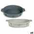 Formă pentru patiserie Kinvara HH156 Gri deschis Gri închis Silicon 30 x 4,5 x 26 cm Rotund (6 Unități)