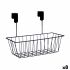 Coșuleț pentru raft de bucătărie Kinvara W6692P PDQ Negru Fier 28 x 12 x 9 cm (8 Unități)