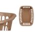 Coș Kipit 8067-T Gri Maroniu polipropilenă 50 L 58 x 24 x 42 cm (12 Unități)