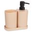 Set de Baie Berilo B8108-S3-BEIGE Negru Bej polipropilenă (12 Unități)