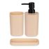 Set de Baie Berilo B8108-S3-BEIGE Negru Bej polipropilenă (12 Unități)