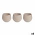 Set de ghivece Ibergarden ES0301214S3 Gri Maroniu Plastic 12 x 12 x 11 cm (6 Unități)