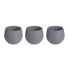 Set de ghivece Ibergarden ES0501102S3 Antracit Plastic 16,5 x 16,5 x 14,5 cm (4 Unități)