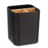 Suport pentru periuțe de dinți Berilo B9041-BLACK Negru Bambus polipropilenă 9 x 11 x 9 cm (6 Unități)