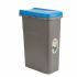 Coș de gunoi pentru hârtie Stefanplast Albastru Gri Plastic 25 L (6 Unități)
