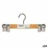 Set de umerașe Kipit 29100196 Maro Argintiu Lemn Metal 28,5 x 2,5 x 11,5 cm Cârlige (24 Unități)