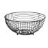 Fructieră Kinvara W7728-1P Negru Metal 28 x 12 x 28 cm (6 Unități)
