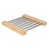 Suport Protecție pentru Masă Kinvara 90951 Argintiu Metal Bambus 36,4 x 2,2 x 21,3 cm (6 Unități)