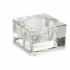 Suport de Lumânări Transparent Sticlă 6 x 3 x 6 cm (12 Unități)