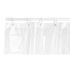 Perdea de duș Berilo 216 Transparent Plastic PEVA 180 x 180 cm (12 Unități)