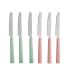 Set de Cuțite Kinvara CN-KT166096-1K Verde Roz Argintiu Oțel inoxidabil Plastic (12 Unități)