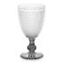 Pahar Vivalto PR-00816B/BHA6 SMOKE Transparent Antracit Sticlă 256 ml Diamant (6 Unități)
