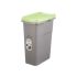Coș de gunoi pentru hârtie Stefanplast Verde Gri Plastic 25 L (6 Unități)