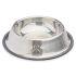 Dispozitiv de hrănire pentru câini Argintiu Gri Gumă Metal 22 x 6 x 22 cm (12 Unități)