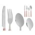 Set de Tacâmuri Oțel inoxidabil Plastic (12 Unități)