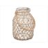 Suport de Lumânări Staniu Transparent Natural Sticlă Въже 20 x 30 cm (4 Unități)