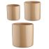 Set de ghivece Ibergarden CILINDRO-1019 Bej Argilă Cilindru Ø 14 cm Ø 22 cm Ø 17 cm 3 Piese