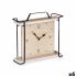 Stolní hodiny Negru Metal Lemn MDF 23 x 21 x 7 cm (6 Unități)