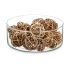 Set of Decorative Balls Maro Alb (12 Unități)
