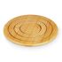 Suport Protecție pentru Masă Kinvara 897 Natural Bambus Rotund 19 x 1 x 19 cm (24 Unități)