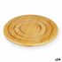 Suport Protecție pentru Masă Kinvara 897 Natural Bambus Rotund 19 x 1 x 19 cm (24 Unități)