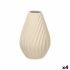 Vază Bej Ceramică 21 x 31 x 21 cm (4 Unități) Dungi