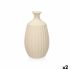Vază Bej Ceramică 21 x 39 x 21 cm (2 Unități) Dungi