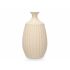 Vază Bej Ceramică 21 x 39 x 21 cm (2 Unități) Dungi