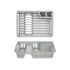 Drenor Kinvara YMA04 1098 01 Argintiu 40 x 8 x 29,5 cm (24 Unități)